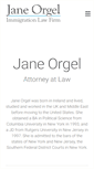 Mobile Screenshot of janeorgel.com